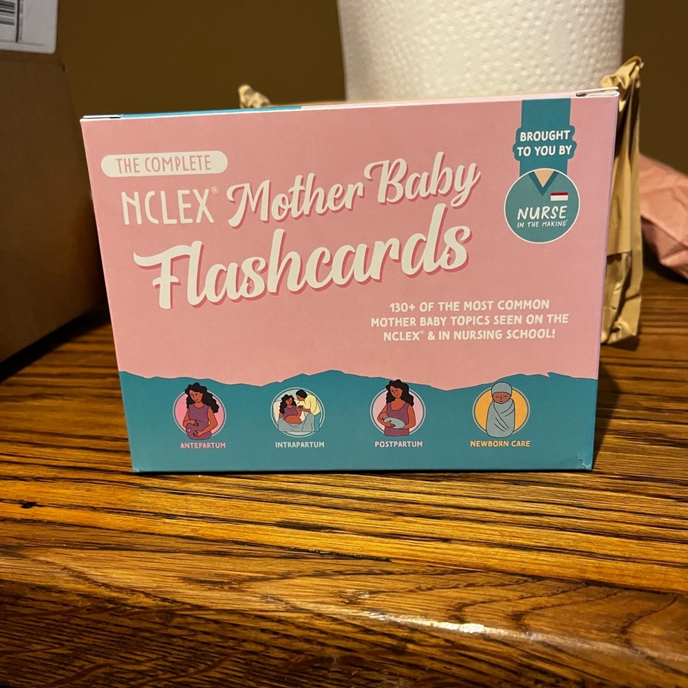 Nurse in the Making Flashcards Mother Baby set brand new